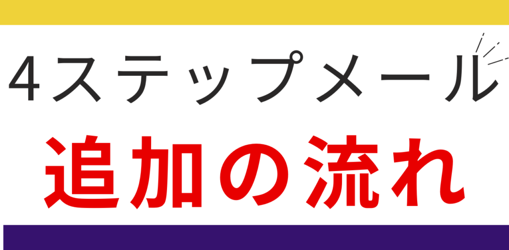 4ステップでメールテンプレートを追加する流れ